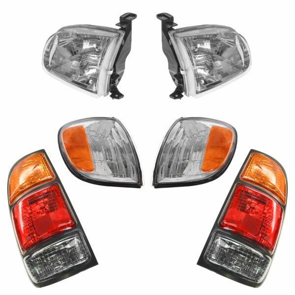 Headlight Tail Light Parking Marker Turn Signal Lamp Kit Compatible with 00-04 Tundra Truck