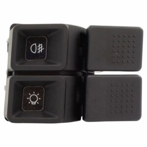 Fog Light Headlight Switch Dual Rocker 8 Terminal Dash Compatible with 87-93 Ford Mustang