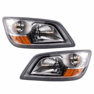 Headlight Lamp Assembly LH RH Kit Pair Set of 2 for Hino Truck New