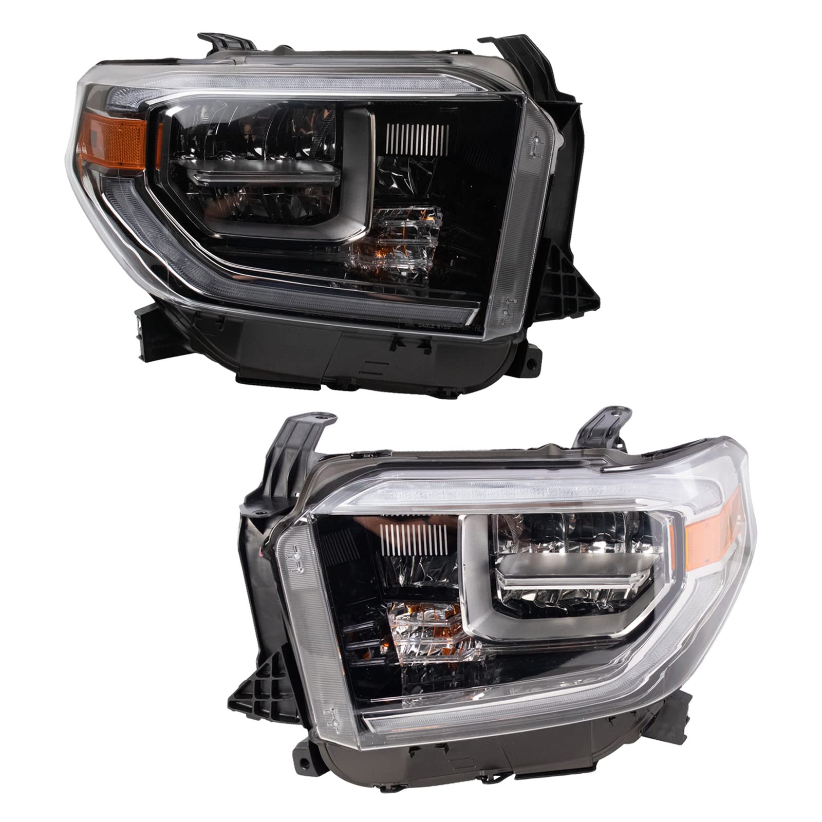 Headlight Set Compatible with 2018 Toyota Tundra