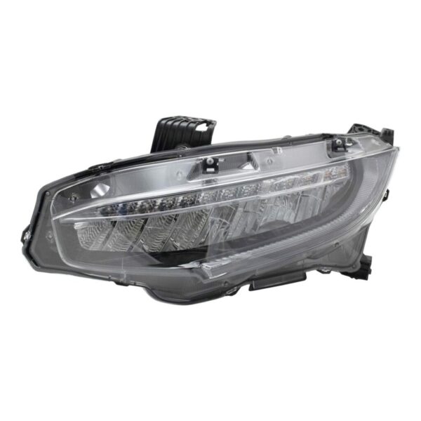 LED Headlight Lamp Assembly Driver Side LF LH Compatible with Honda Civic
