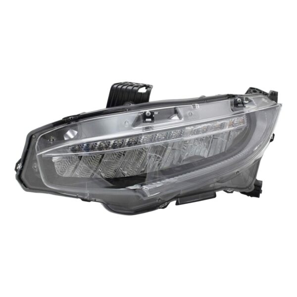 LED Headlight Lamp Assembly Driver Side LF LH Compatible with Honda Civic