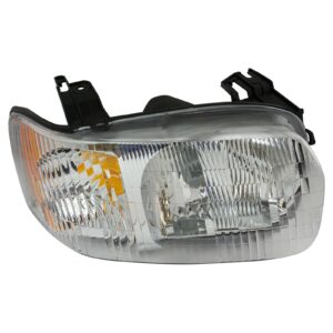 Headlight Headlamp RH Right Passenger Side Compatible with 01-04 Ford Escape