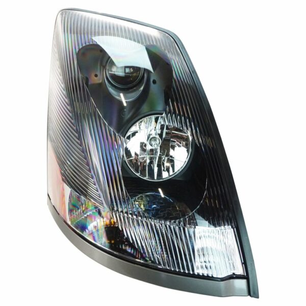 Headlight Headlamp Black Bezel Aero Lens Passenger Side Right for Volvo VNL