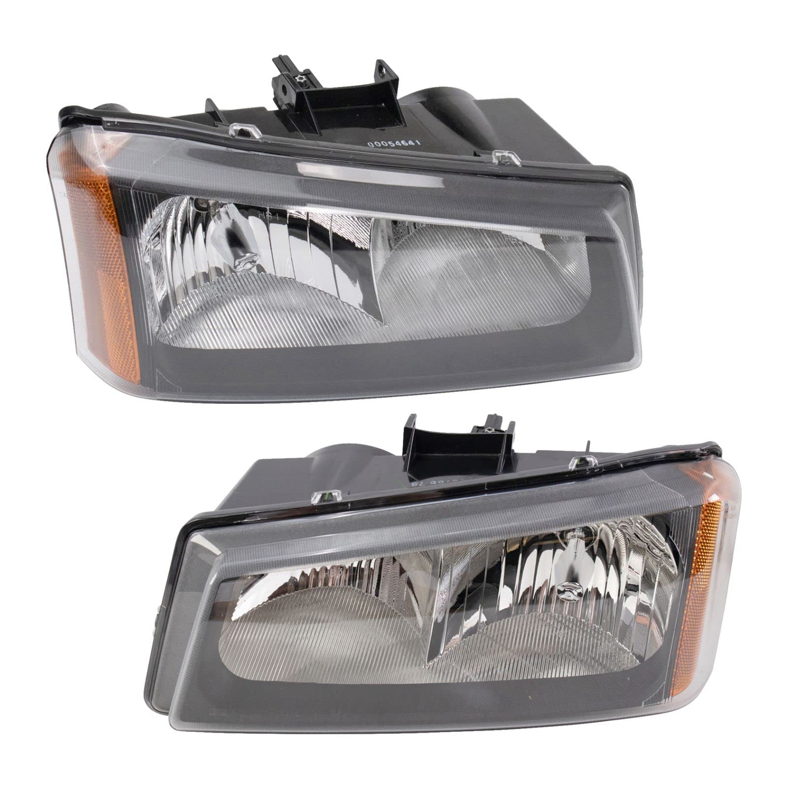 Headlight Set Compatible with 2003-2007 Chevrolet Silverado 1500 2500 3500 Avalanche