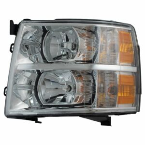 Headlight Headlamp Driver Side Left LH Compatible with 07-14 Chevy Silverado Pickup Truck