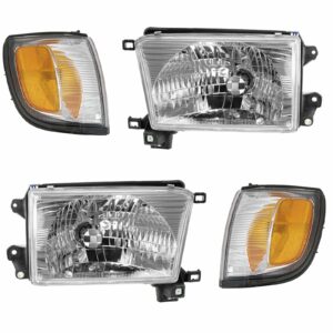 Head Light Lamp Corner Turn Signal Driver Passenger Set for 99-02 4 Runner