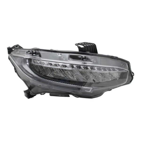 LED Headlight Lamp Assembly Passenger Side RH RF Compatible with Honda Civic