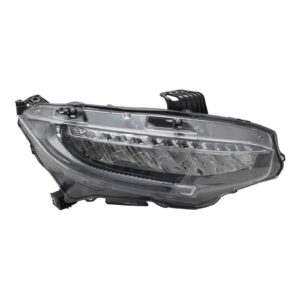 LED Headlight Lamp Assembly Passenger Side RH RF Compatible with Honda Civic