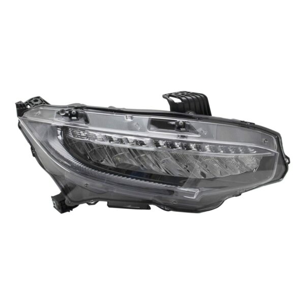 LED Headlight Lamp Assembly Passenger Side RH RF Compatible with Honda Civic