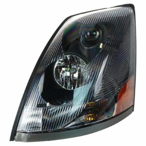 Headlight Headlamp Black Bezel Aero Lens Driver Side Left LH for Volvo VNL
