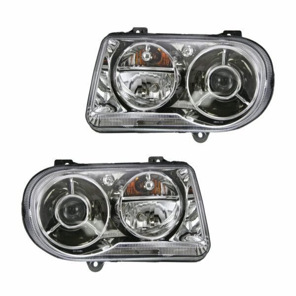 HID Xenon Headlight Headlamp LH Left & RH Right Pair Set for 05-09 Chrysler 300C
