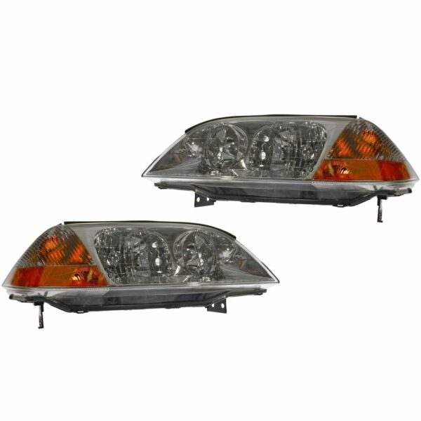 Headlights Headlamps Pair Set Left LH & Right RH for 01-03 Acura MDX