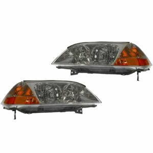 Headlights Headlamps Pair Set Left LH & Right RH for 01-03 Acura MDX