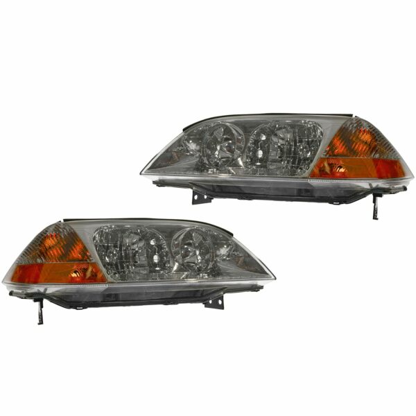 Headlights Headlamps Pair Set Left LH & Right RH for 01-03 Acura MDX